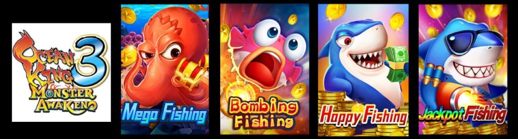 jili games - ocean king 3 , mega fishing, bombing fishing etc